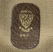 Gucci Canvas Supreme Leather Boston Travel Bag