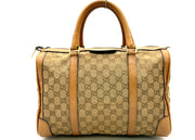 Gucci GG Supreme Sherry Line Canvas Leather Mini Speedy Bag