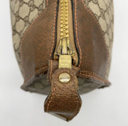 Gucci Canvas Supreme Leather Boston Travel Bag