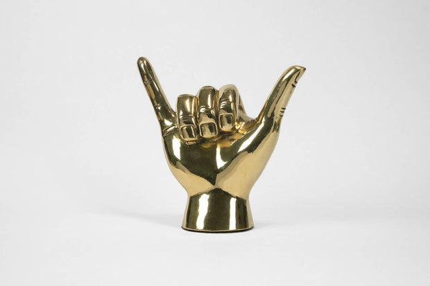 "Hang Loose" Brass Sculpture