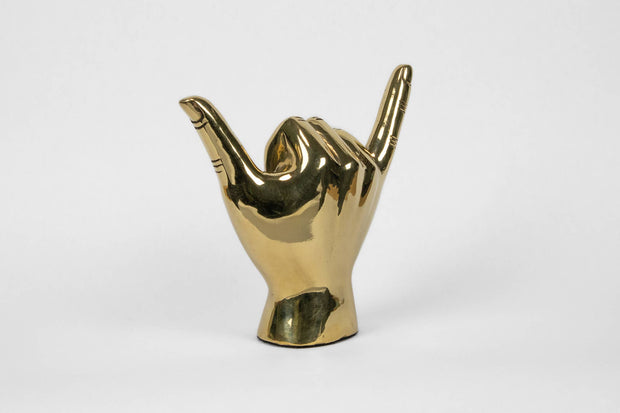 "Hang Loose" Brass Sculpture