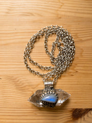 Ko Samui Quartz with Moonstone Necklace