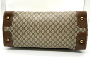 Gucci Canvas Supreme Leather Boston Travel Bag