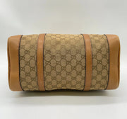 Gucci GG Supreme Sherry Line Canvas Leather Mini Speedy Bag