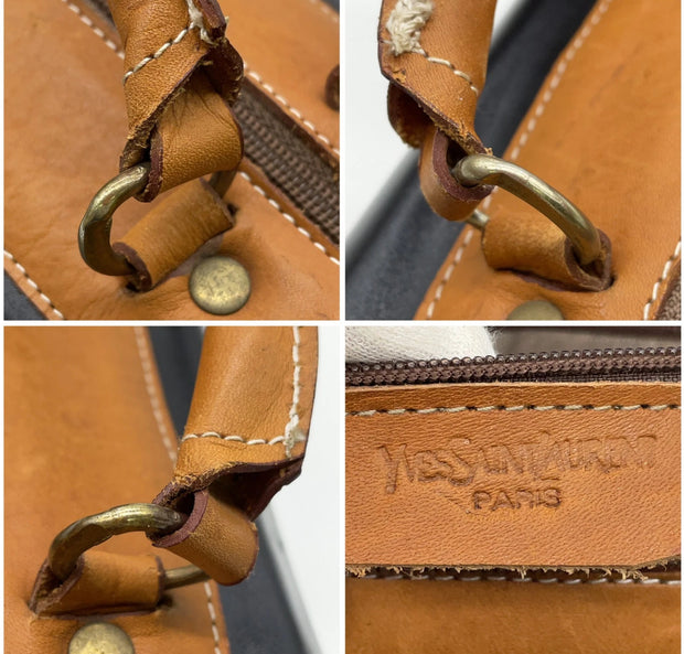 YSL Vintage Travel Leather Bag