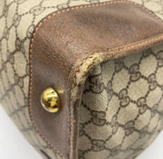 Gucci Canvas Supreme Leather Boston Travel Bag