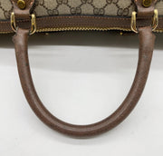 Gucci Canvas Supreme Leather Boston Travel Bag