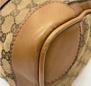 Gucci GG Supreme Sherry Line Canvas Leather Mini Speedy Bag