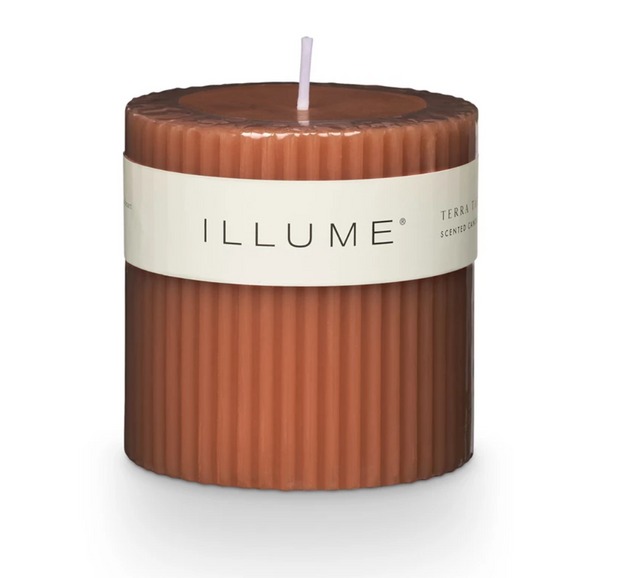 Terra Tabac Fragranced Pillar Candle