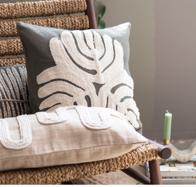 Abstract Sage Pillow