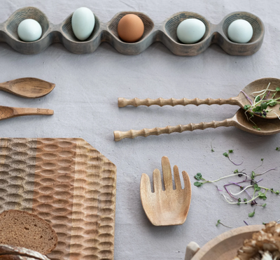 Mango Wood Salad Servers