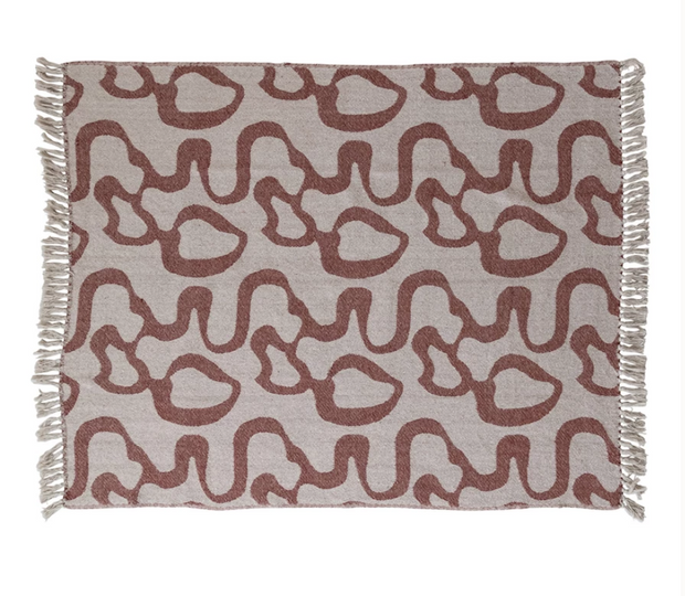 Abstract Jacquard Throw