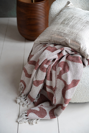 Abstract Jacquard Throw