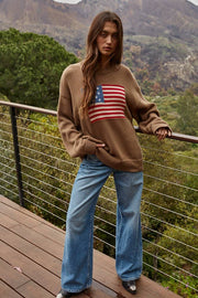 American Flag Sweater