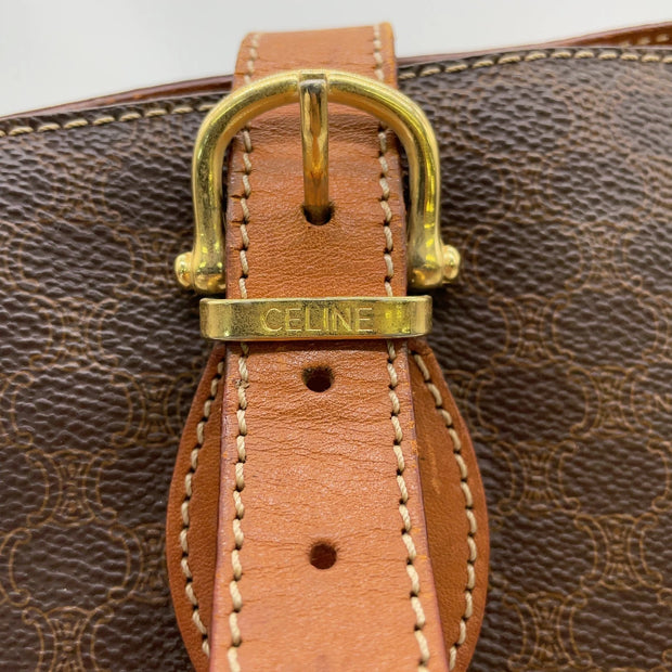 Celine Brown Macadam Tote Bag
