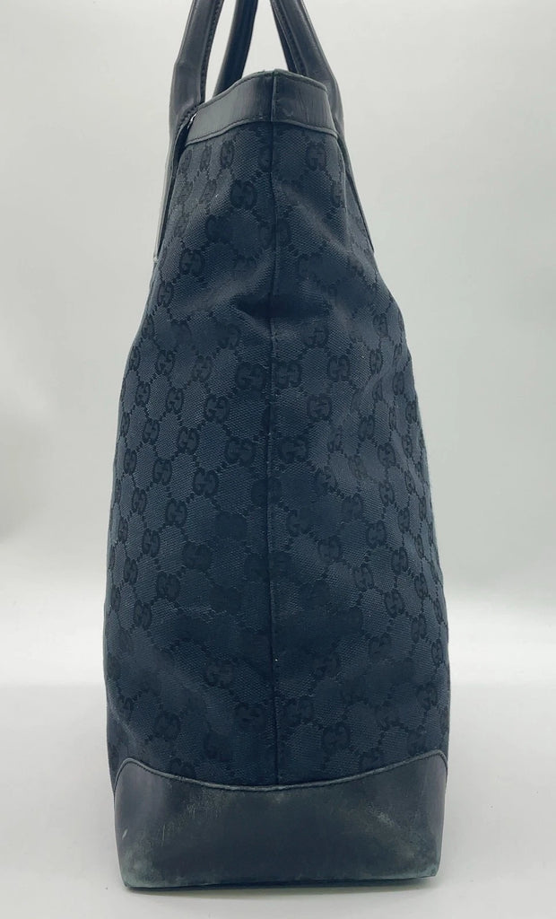 Gucci Canvas Sherry Line Handbag