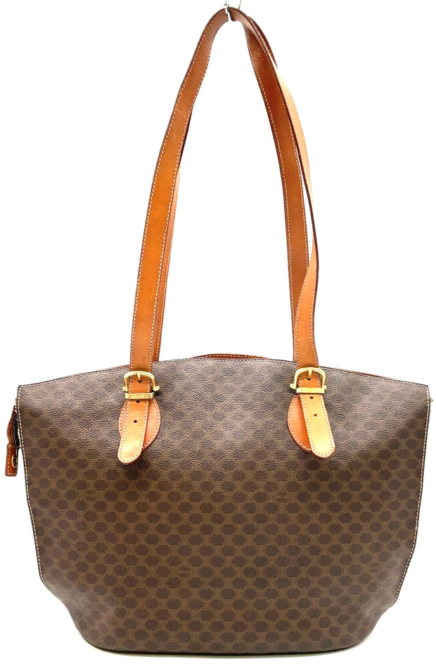 Celine Brown Macadam Tote Bag