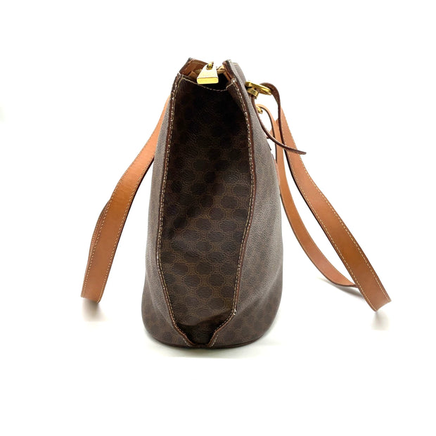 Celine Brown Macadam Tote Bag