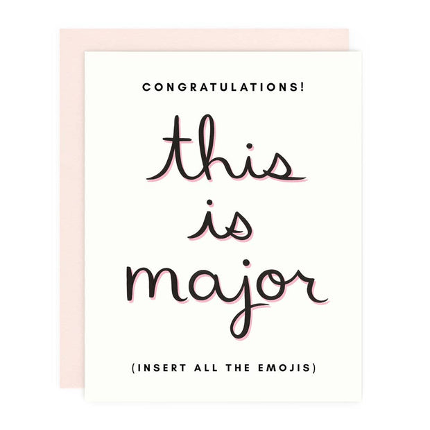 Major Congrats Greeting Card
