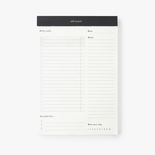 Daily Tasks Planner Pad