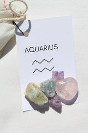 Astrology Crystal Pouch *AQUARIUS*